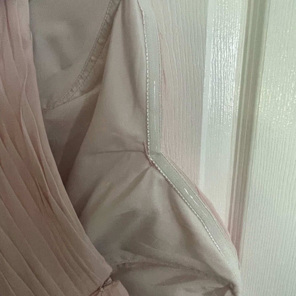 Pale pink bridesmaids dress